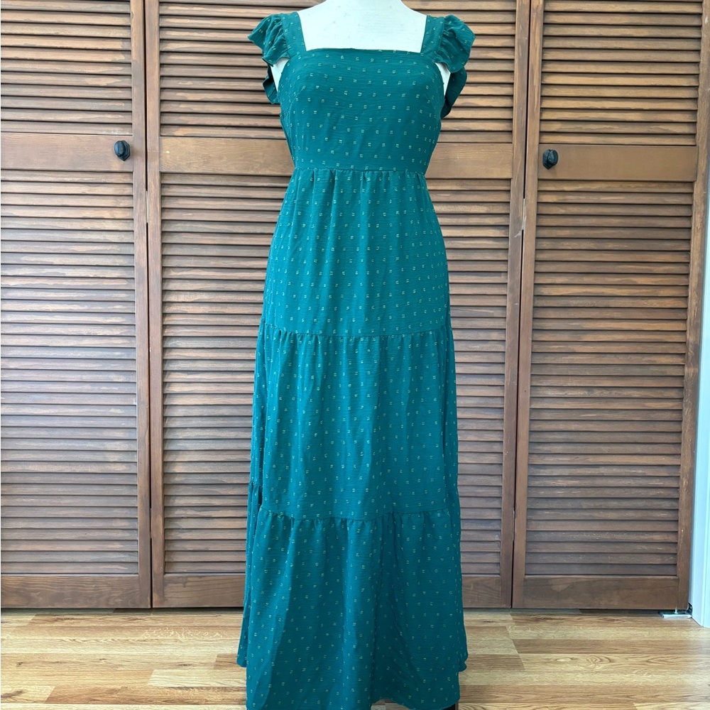 Elegant Emerald Maxi Dress